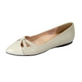 thumbnail image 1 of Sidney (FT6043) Women Wide Width Pointed Toe Flats BEIGE 11, 1 of 6