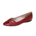 thumbnail image 1 of Sidney (FT6043) Women Wide Width Pointed Toe Flats RED 8, 1 of 6