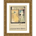 thumbnail image 1 of Sidney Ransom 14x18 Gold Ornate Wood Frame and Double Matted Museum Art Print Titled - The Poster (1898), 1 of 4