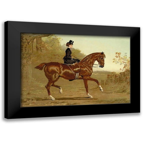 Sidney, Samuel 14x11 Black Modern Framed Museum Art Print Titled - Book of the Horse, 1900