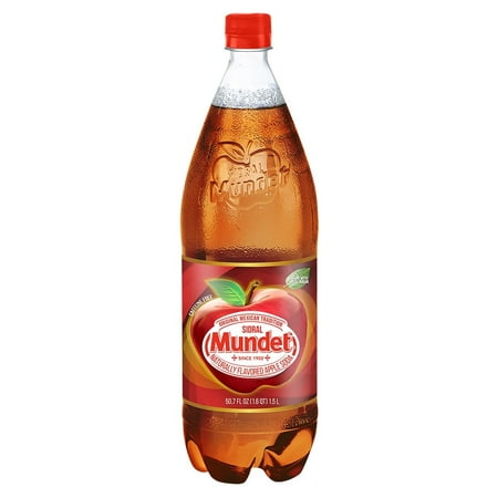 Sidral Mundet Apple Soda, 1.5 Liter Bottle (Pack of 6)