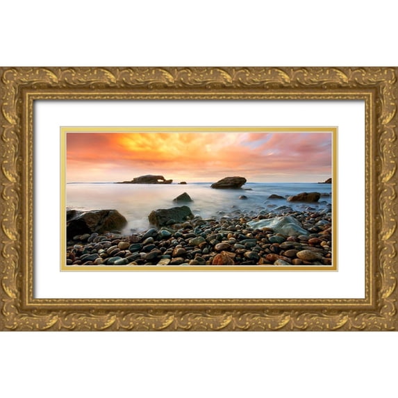 Sie, Lee 14x9 Gold Ornate Wood Framed with Double Matting Museum Art Print Titled - Timeless