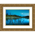 thumbnail image 1 of Sie, Lee 24x17 Gold Ornate Wood Framed with Double Matting Museum Art Print Titled - The Blue Lake, 1 of 4