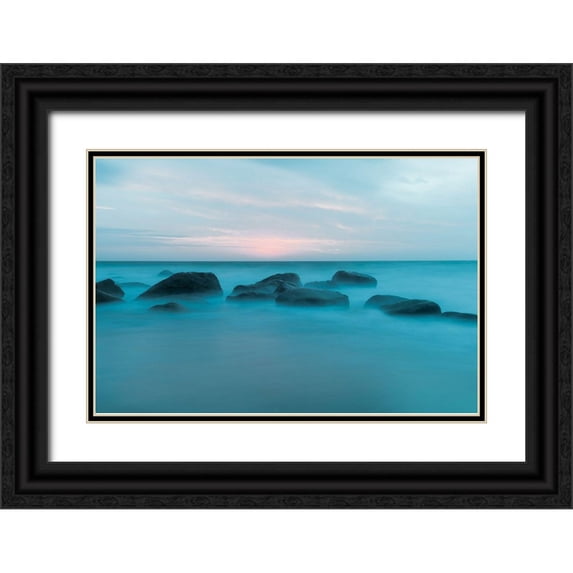 Sieczkiewicz, David A. 24x17 Black Ornate Wood Framed with Double Matting Museum Art Print Titled - Drift