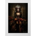 thumbnail image 1 of Siegart 17x24 White Modern Wood Framed Museum Art Print Titled - Lady Of The Night, 1 of 4