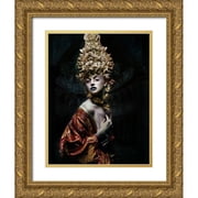 Siegart 19x24 Gold Ornate Wood Framed with Double Matting Museum Art Print Titled - Aiko