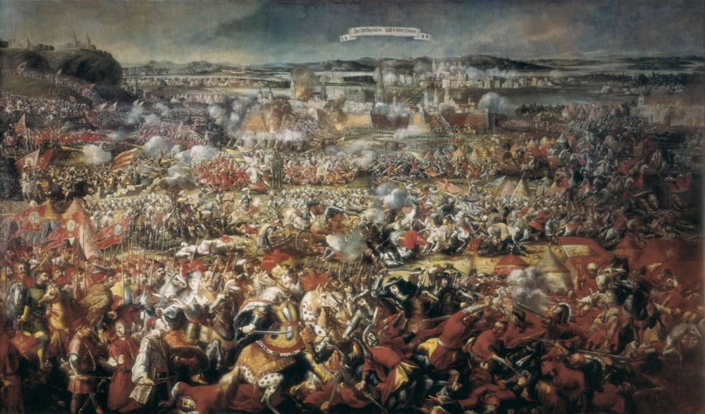 Siege Of Vienna By Turks (1683) Canvas Art - (24 x 18)