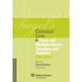 thumbnail image 1 of Pre-Owned Siegel's Criminal Law: Essay and Multiple-Choice Questions and Answers Paperback, 1 of 1