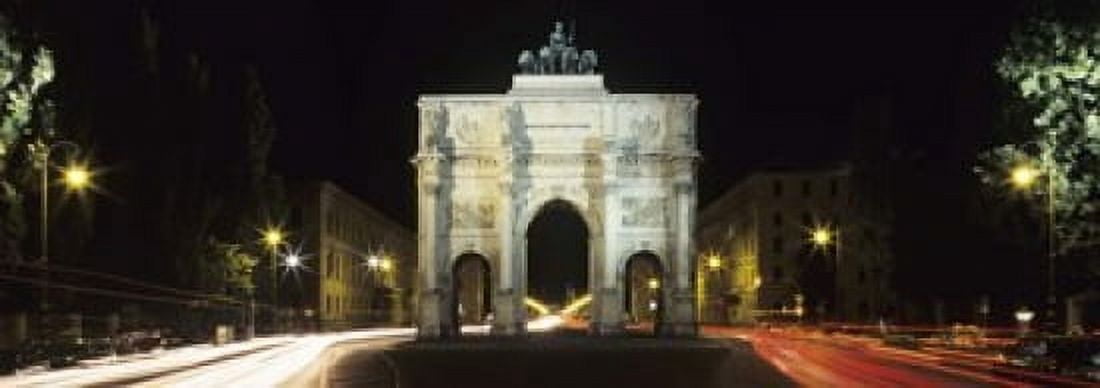 Siegestor at Ludwigstrasse Schwabing Munich Bavaria Germany Canvas Art - Panoramic Images (18 x 7)