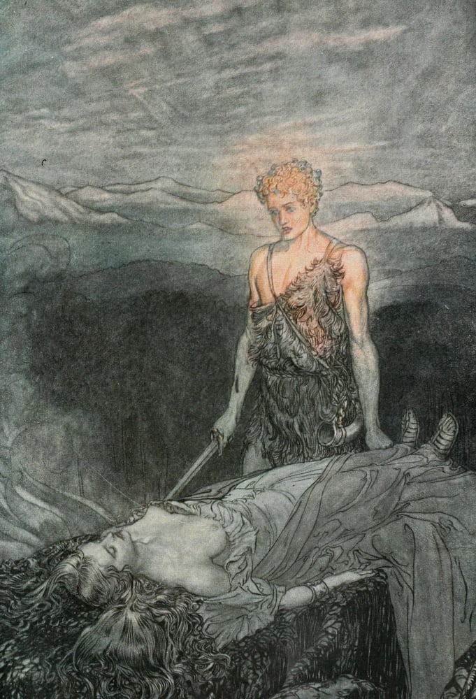 Siegfried 1924 Magical rapture Canvas Art - A Rackham (18 x 24)