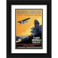 thumbnail image 1 of Siegwardt, K. 13x18 Black Ornate Wood Framed with Double Matting Museum Art Print Titled - Cologne Frankfurt Aerobus and Rhine Castle, 1 of 4