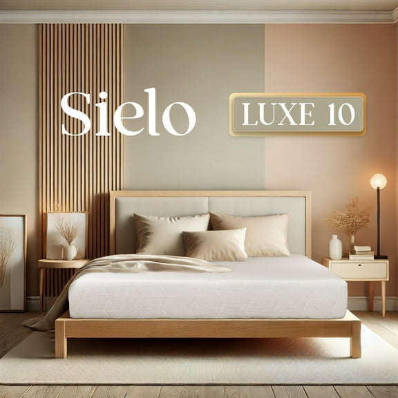 Sielo Luxe 10" Premium Twin Gel Mattress with CertiPUR US Certified Foam