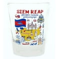 thumbnail image 1 of Siem Reap Angkor Wat Cambodia Landmarks and Icons Collage Shot Glass, 1 of 1