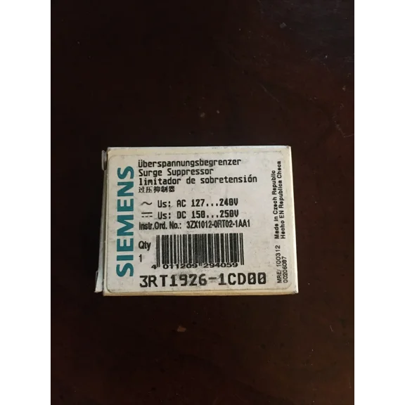 Siemens 3Rt1926-1Cd00 127-240Vac Surge Suppressor