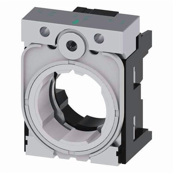 Siemens Holder, 22 mm, Black/Silver 3SU1550-0AA10-0AA0