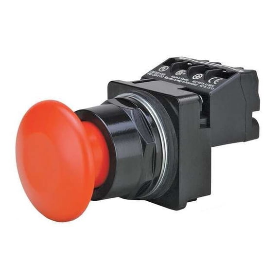 Siemens Push Button Operator, 30 mm, 1NO/1NC, Red US2:52BP2W2A