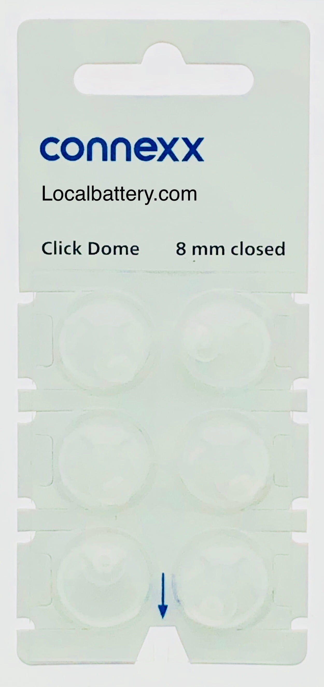 Siemens Connexx Click Dome 8 mm Closed For RIC Hearing Aids 6 Domes
