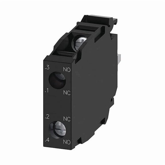Siemens Contact Block,Momentary Action,22mm 3SU1400-1AA10-1FA0