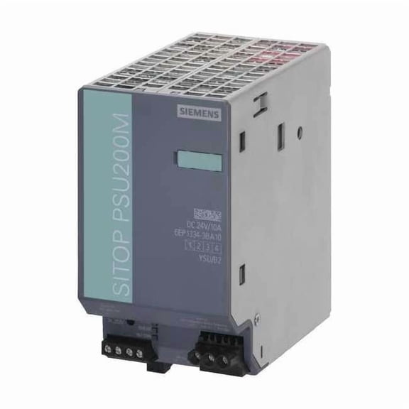 DC Power Supply, 176/550V AC; 85/264V AC, 24V DC, 240 W, 10 A, DIN Rail 6EP13343BA10