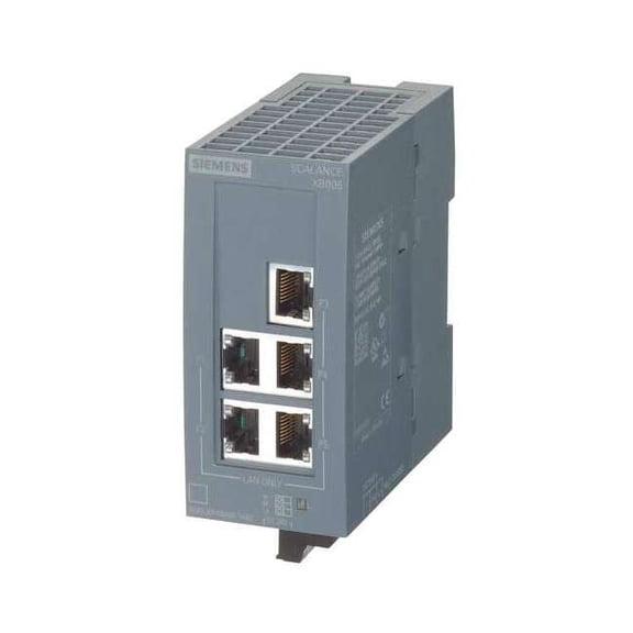 Siemens Ethernet Switch,Unmanged,5 Ports 6GK5005-0BA00-1AB2