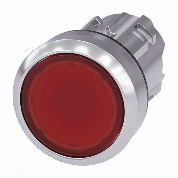 Illuminated Push Button Operator, 22 mm, Red 3SU1051-0AB20-0AA0