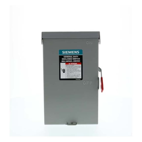 Siemens GF322NA General Duty Disconnect switch (Fusible) 60A 240V Nema 1