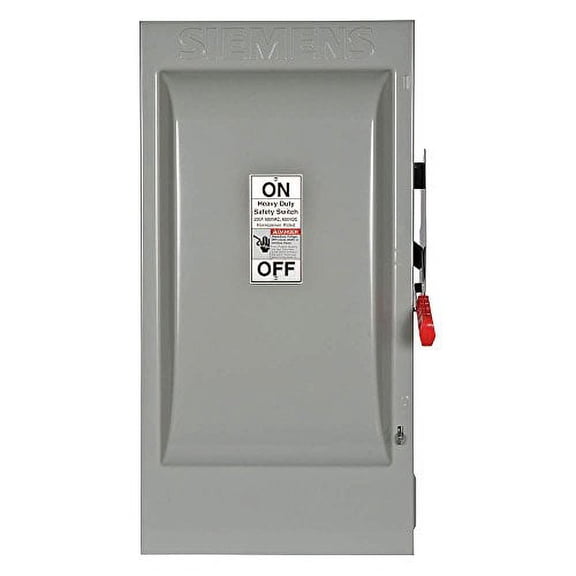 Siemens - HF364 - Safety Switch, 1 NEMA Enclosure Type, 200 Amps AC, 150 HP @ 600VAC HP