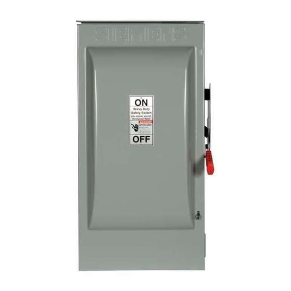 Siemens Nonfusible, Safety Switch, Heavy Duty, 600 V, 3PST, NEMA 3R HNF364R