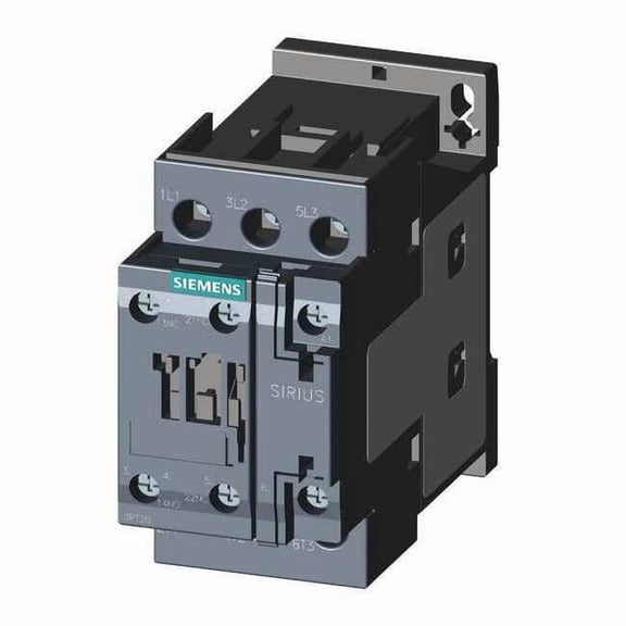 IEC Magnetic Contactor, 1NC/1NO, 110V-120V AC, 3 P, Non-Reversing, Screw 3RT20281AK60