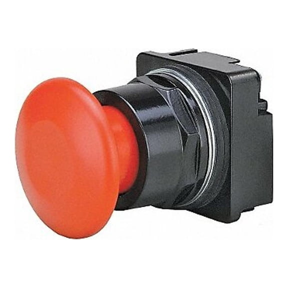 Siemens Illuminated Push Button,30mm,1NO/1NC,Red 52BP2D2A