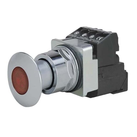 Siemens Push Button Operator, 30 mm, 1NO/1NC, Red 52PP2D2AB