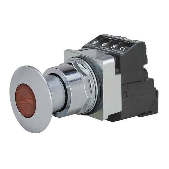 Siemens Push Button Operator, 30 mm, 1NO/1NC, Red 52PP2E2AB