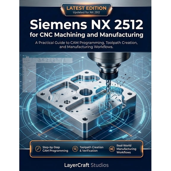 Siemens NX 2512 for CNC Machining and Manufacturing: A Practical Guide to CAM Programming, Toolpath Creation, and Manufa, (Paperback)