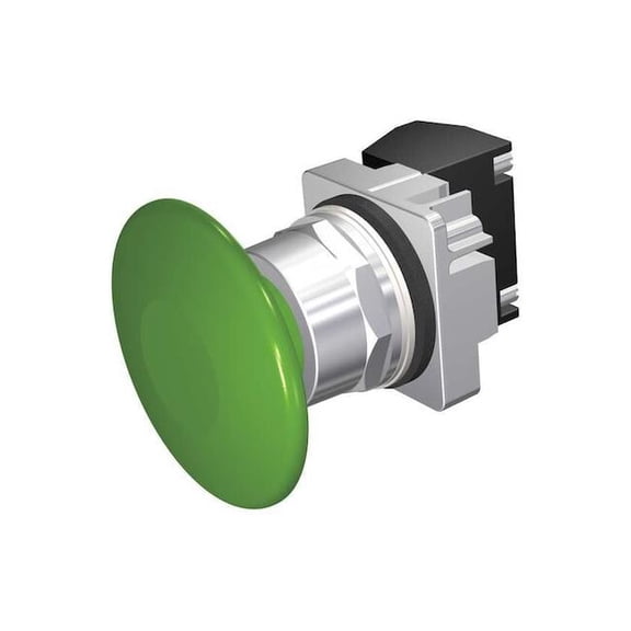 Siemens Push Button Operator, 30 mm, 1NO/1NC, Green 52PM9V3A