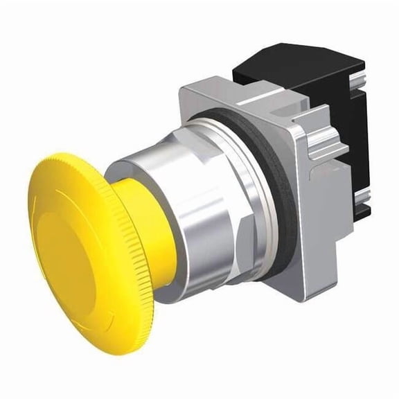 Push Button Operator, 30 mm, 1NO/1NC, Yellow 52PR8W4A