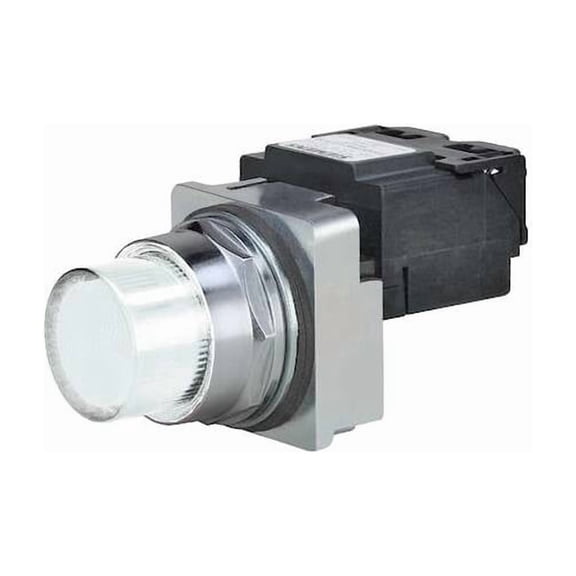 Pilot Light, LED, Transformer, White, 240VAC 52PL4HBXB
