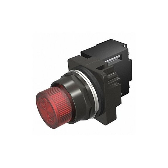 Siemens Pilot Light, Red, 30mm, Incandescent 52BL4G2