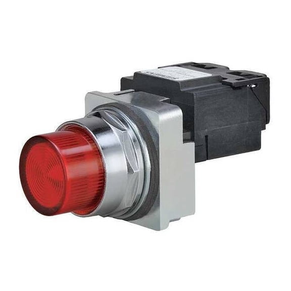 Siemens Pilot Light,Full Voltage,Red,120VAC/DC 52PL4E2