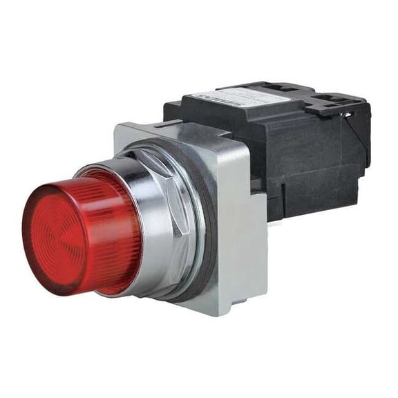 Siemens Pilot Light Complete, Incand, 480V, 30mm, RD 52PL4J2