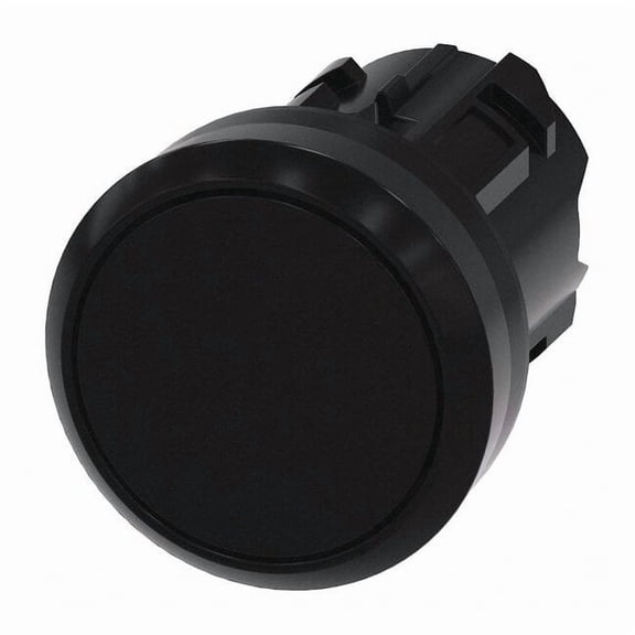 Siemens Push Button Operator,Black,Plastic Bezel 3SU1000-0AB10-0AA0