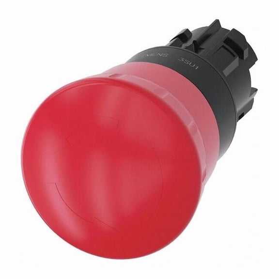 Siemens Push Button Operator,Red,Plastic Bezel 3SU1000-1HB20-0AA0