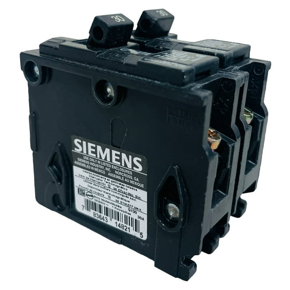 Siemens - Q130 30-Amp 1 Pole 120-V Circuit Breaker - 2 pack