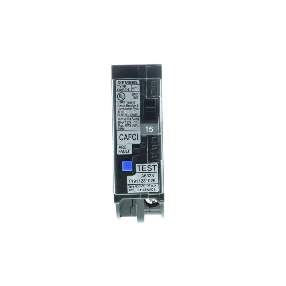 Siemens QA115AFCNP 15 A 1-Pole Combination AFCI Plug-On Neutral Circuit Breaker