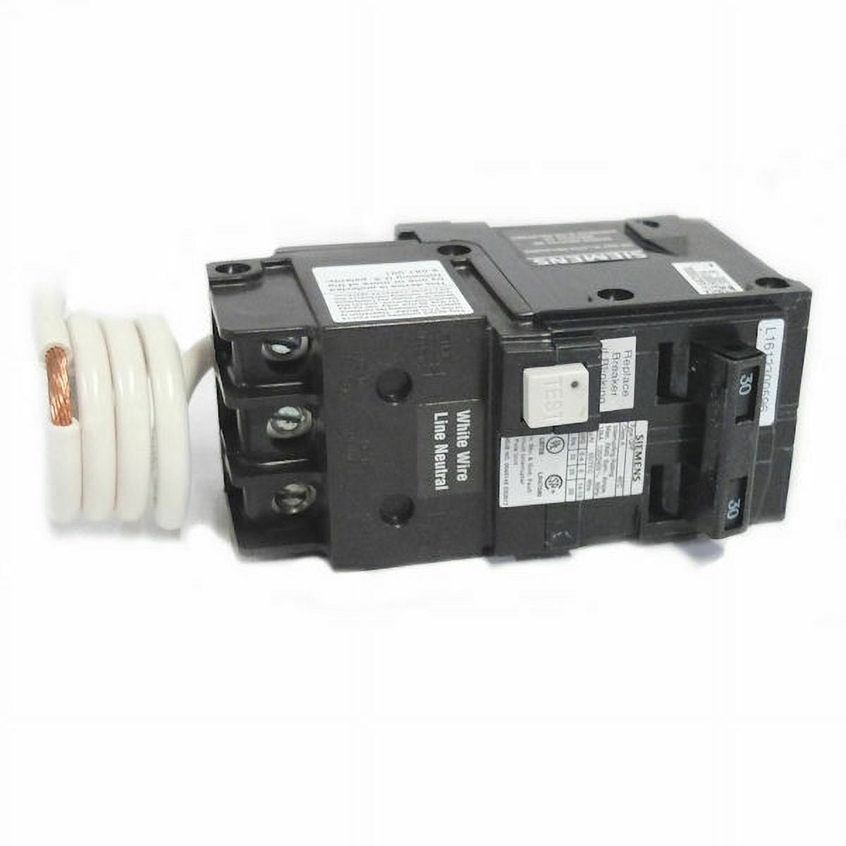 SIEMENS QF230A 2-Pole 30 Amp GFCI Circuit Breaker With Self-Test Feature