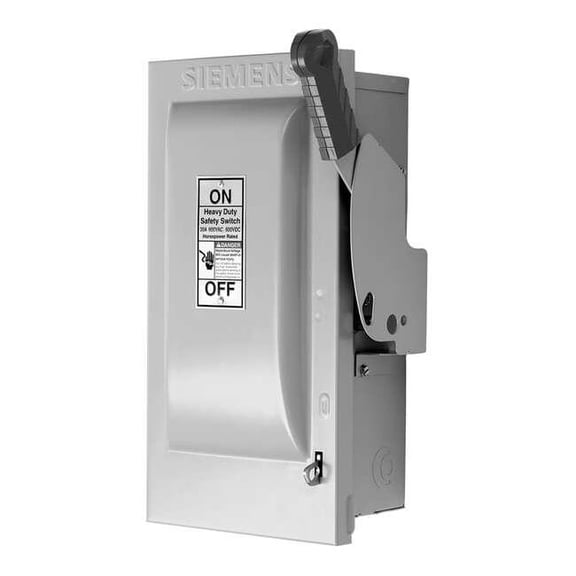 Siemens Safety Switch,600VAC,3PST,30 Amps AC HF361N