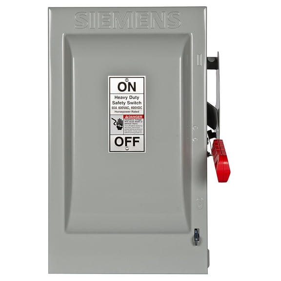 Fusible, Safety Switch, Heavy Duty, 600 V, 3PST HF362