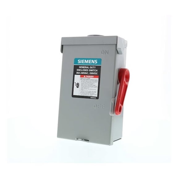 Siemens Safety Switch, Fusible, 30 A, Steel GF321NRA