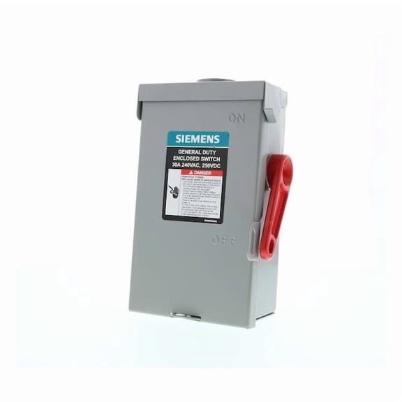 Safety Switch, Fusible, 30 A, Steel GF321NRA