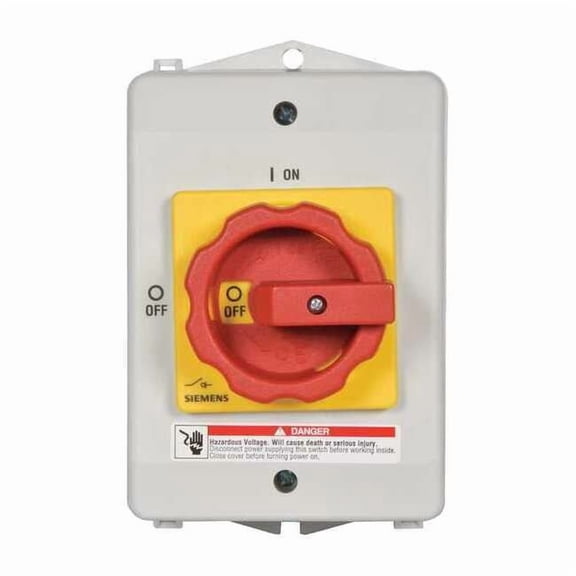 Siemens Safety Switch, Non-Fusible, 30A, Plastic 3LD22640TB530US2