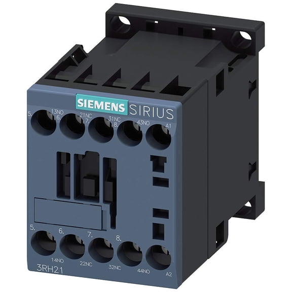 Siemens Sirius 3RH21221AP60 IEC Control Relay, 2NO+2NC, Size S00, 220/240 VAC, 50/60Hz, Screw Terminal CA3